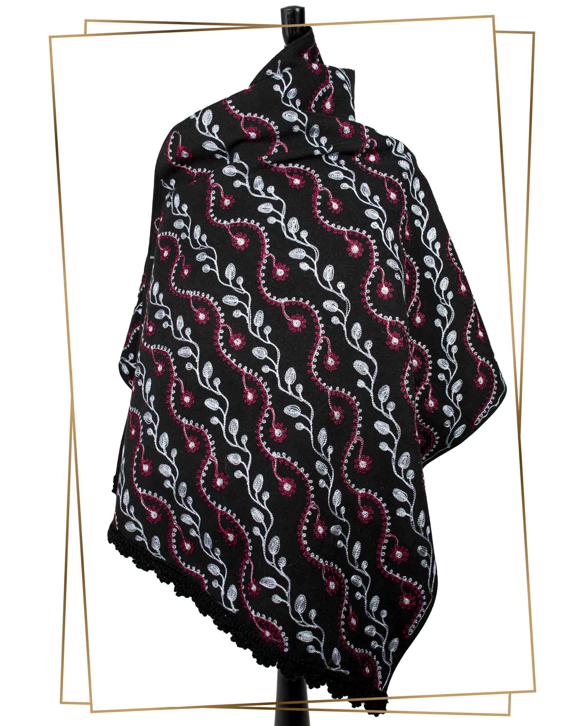 Darmishq - Black Cloth Aghabani Scarf - 002